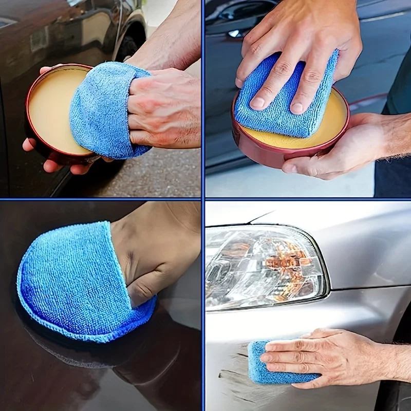 Wax Applicator Pad - 8-teiliges Auto-Wachs-Applikator-Pad-Set - 5 Zoll Mikrofaser-Applikator-Pad,