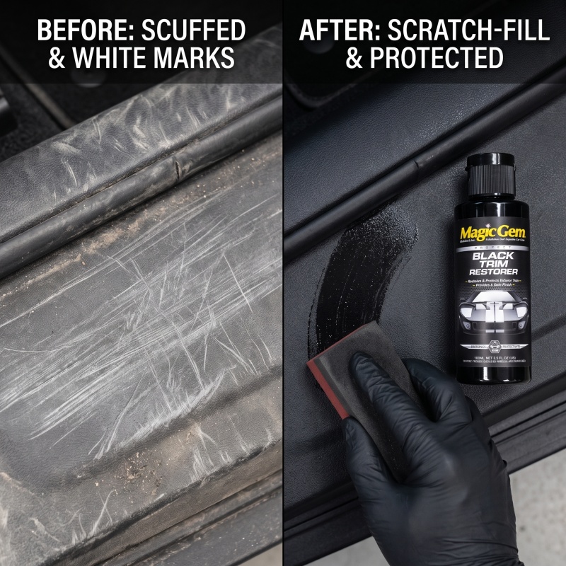 Trim Restorer Plastic - Kunststoff-Restaurator für Auto-Gummi, langanhaltende Wiederherstellung, konzentrierte